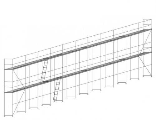 211 m2 AKCIÓS, acél járólapos HOMLOKZATI ÁLLVÁNY